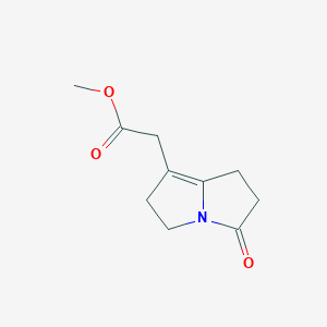 Methyl (3-oxo-2,3,5,6-tetrahydro-1H-pyrrolizin-7-yl)acetate