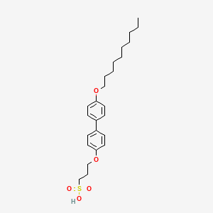 1-Propanesulfonic acid, 3-[[4'-(decyloxy)[1,1'-biphenyl]-4-yl]oxy]-