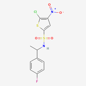 2-Thiophenesulfonamide, 5-chloro-N-[1-(4-fluorophenyl)ethyl]-4-nitro-