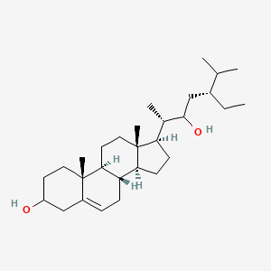 molecular formula C29H50O2 B1259355 (8S,9S,10R,13S,14S,17R)-17-[(2S,5R)-5-ethyl-3-hydroxy-6-methylheptan-2-yl]-10,13-dimethyl-2,3,4,7,8,9,11,12,14,15,16,17-dodecahydro-1H-cyclopenta[a]phenanthren-3-ol 
