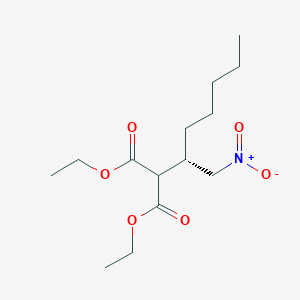 Propanedioic acid, [(1S)-1-(nitromethyl)hexyl]-, diethyl ester