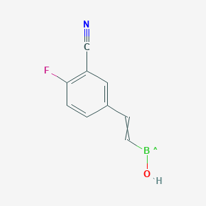 [2-(3-Cyano-4-fluorophenyl)ethenyl](hydroxy)boranyl