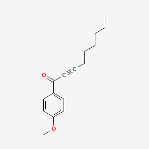 molecular formula C16H20O2 B12593613 2-Nonyn-1-one, 1-(4-methoxyphenyl)- CAS No. 603126-31-4