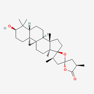 molecular formula C30H46O4 B1259362 Desmethylabietospiran 