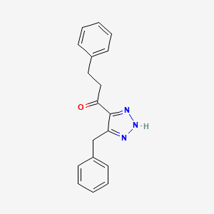 1-(5-Benzyl-2H-1,2,3-triazol-4-yl)-3-phenylpropan-1-one