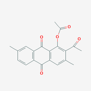 9,10-Anthracenedione, 2-acetyl-1-(acetyloxy)-3,7-dimethyl-