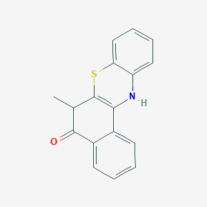 molecular formula C17H13NOS B12593656 6-Methyl-6,12-dihydro-5H-benzo[a]phenothiazin-5-one CAS No. 630094-97-2