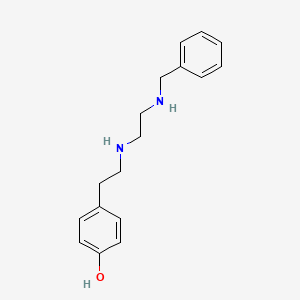 molecular formula C17H22N2O B12593660 4-[2-[2-(Benzylamino)ethylamino]ethyl]phenol CAS No. 627523-02-8