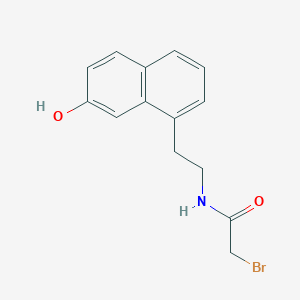 2-bromo-N-[2-(7-hydroxy-1-naphthalenyl)ethyl]acetamide