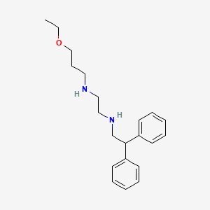 molecular formula C21H30N2O B12593694 1,2-Ethanediamine, N-(2,2-diphenylethyl)-N'-(3-ethoxypropyl)- CAS No. 627519-47-5