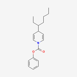 molecular formula C19H25NO2 B12593745 Phenyl 4-(heptan-3-yl)pyridine-1(4H)-carboxylate CAS No. 651053-97-3