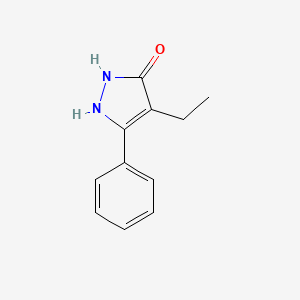 4-Ethyl-5-phenyl-1,2-dihydro-3H-pyrazol-3-one