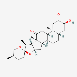 3alpha-Hydroxy-5alpha-spirostan-2,12-dione