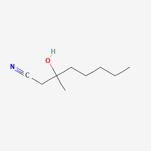 3-Hydroxy-3-methyloctanenitrile