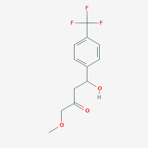 4-Hydroxy-1-methoxy-4-[4-(trifluoromethyl)phenyl]butan-2-one