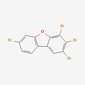 molecular formula C12H4Br4O B12593797 2,3,4,7-Tetrabromo-dibenzofuran CAS No. 617707-86-5