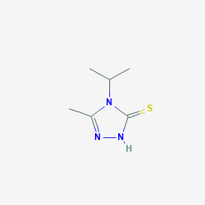 molecular formula C6H11N3S B125938 4-异丙基-5-甲基-4H-1,2,4-三唑-3-硫醇 CAS No. 151519-23-2