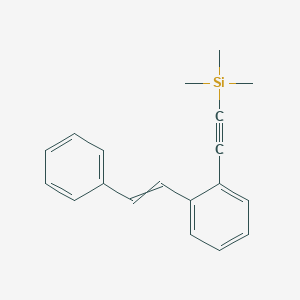 Trimethyl{[2-(2-phenylethenyl)phenyl]ethynyl}silane