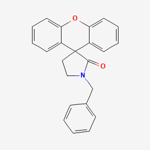 molecular formula C23H19NO2 B12593818 1-Benzyl-2H-spiro[pyrrolidine-3,9'-xanthen]-2-one CAS No. 648928-55-6