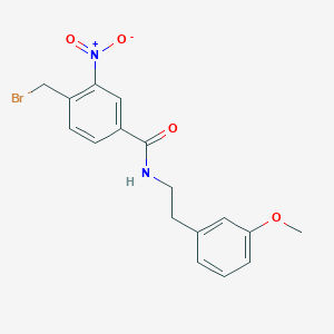 4-(Bromomethyl)-N-[2-(3-methoxyphenyl)ethyl]-3-nitrobenzamide