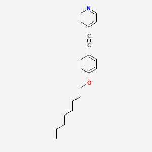 4-[[4-(Octyloxy)phenyl]ethynyl]pyridine