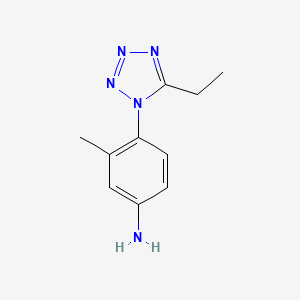 4-(5-Ethyl-1H-tetrazol-1-yl)-3-methylaniline