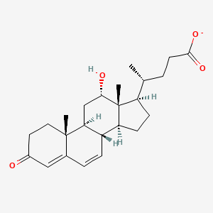 12alpha-Hydroxy-3-oxochola-4,6-dien-24-oate