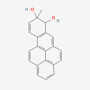 molecular formula C21H16O2 B1259390 8-methyl-7H-benzo[a]pyrene-7,8-diol 