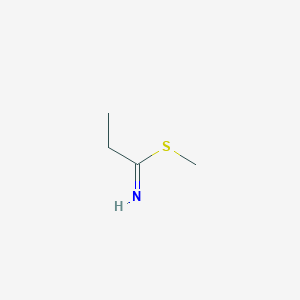 Propanimidothioic acid, methyl ester