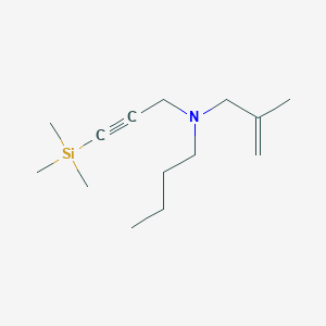 N-(2-Methylprop-2-en-1-yl)-N-[3-(trimethylsilyl)prop-2-yn-1-yl]butan-1-amine