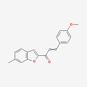 3-(4-Methoxyphenyl)-1-(6-methyl-1-benzofuran-2-yl)prop-2-en-1-one