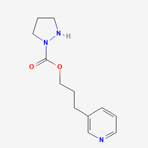 3-(Pyridin-3-yl)propyl pyrazolidine-1-carboxylate