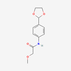 N-[4-(1,3-dioxolan-2-yl)phenyl]-2-methoxyacetamide