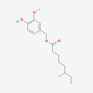 (4-Hydroxy-3-methoxyphenyl)methyl 6-methyloctanoate