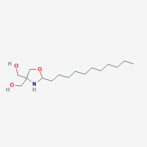 molecular formula C16H33NO3 B12594057 (2-Undecyl-1,3-oxazolidine-4,4-diyl)dimethanol CAS No. 651291-27-9