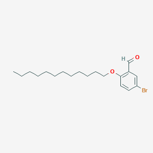 molecular formula C19H29BrO2 B12594060 5-Bromo-2-(dodecyloxy)benzaldehyde CAS No. 649762-22-1