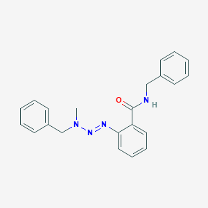 molecular formula C22H22N4O B12594065 N-Benzyl-2-[(1E)-3-benzyl-3-methyltriaz-1-en-1-yl]benzamide CAS No. 646524-04-1