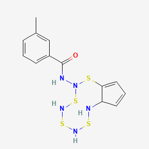 N-(8,8a-Dihydrocyclopenta[i][1,3,5,7,2,4,6,8]tetrathiatetrazecin-2-yl)-3-methylbenzamide