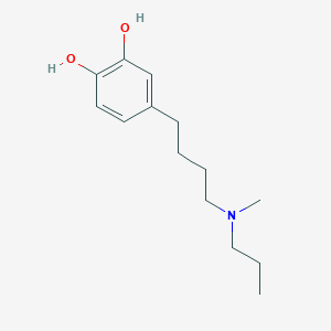 molecular formula C14H23NO2 B12594086 4-{4-[Methyl(propyl)amino]butyl}benzene-1,2-diol CAS No. 646520-30-1