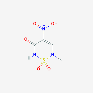 6-Methyl-4-nitro-1lambda~6~,2,6-thiadiazine-1,1,3(2H,6H)-trione