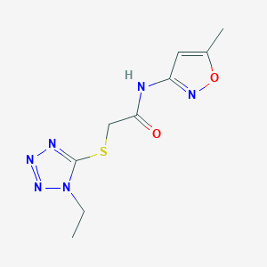 2-(1-Ethyl-1H-tetrazol-5-ylsulfanyl)-N-(5-methyl-isoxazol-3-yl)-acetamide