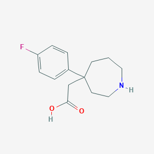 [4-(4-Fluorophenyl)azepan-4-yl]acetic acid