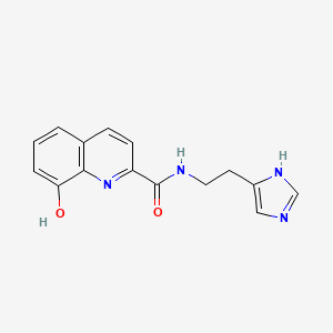 8-hydroxy-N-[2-(1H-imidazol-5-yl)ethyl]quinoline-2-carboxamide