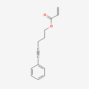 molecular formula C14H14O2 B12594134 5-Phenylpent-4-yn-1-yl prop-2-enoate CAS No. 876144-80-8