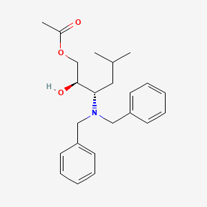 Acetic acid (2R,3S)-3-dibenzylamino-2-hydroxy-5-methylhexyl ester