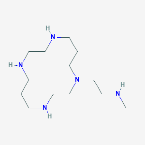 molecular formula C13H31N5 B12594166 N-Methyl-2-(1,4,8,11-tetraazacyclotetradecan-1-yl)ethan-1-amine CAS No. 646052-73-5