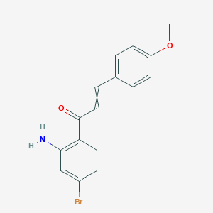 molecular formula C16H14BrNO2 B12594169 1-(2-Amino-4-bromophenyl)-3-(4-methoxyphenyl)prop-2-en-1-one CAS No. 882854-36-6