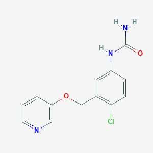 molecular formula C13H12ClN3O2 B12594175 [4-Chloro-3-(pyridin-3-yloxymethyl)-phenyl]-urea CAS No. 642085-06-1