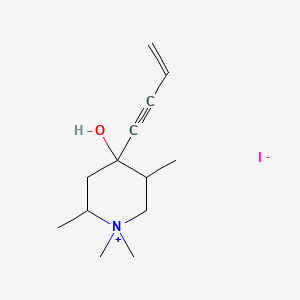 4-(But-3-en-1-yn-1-yl)-4-hydroxy-1,1,2,5-tetramethylpiperidin-1-ium iodide