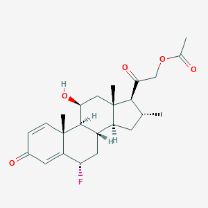 molecular formula C24H31FO5 B125942 醋酸氟轻松 CAS No. 1176-82-5